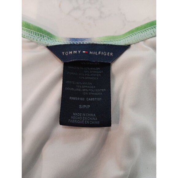 Tommy Hilfiger One Piece Swimsuit Womens 90's‎ Tie Dyed Shelf Bra . Size Small - Picture 5 of 6